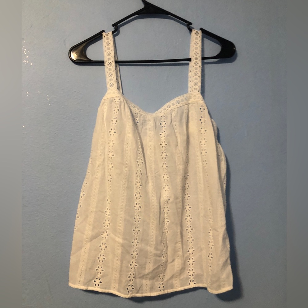 White linen top
